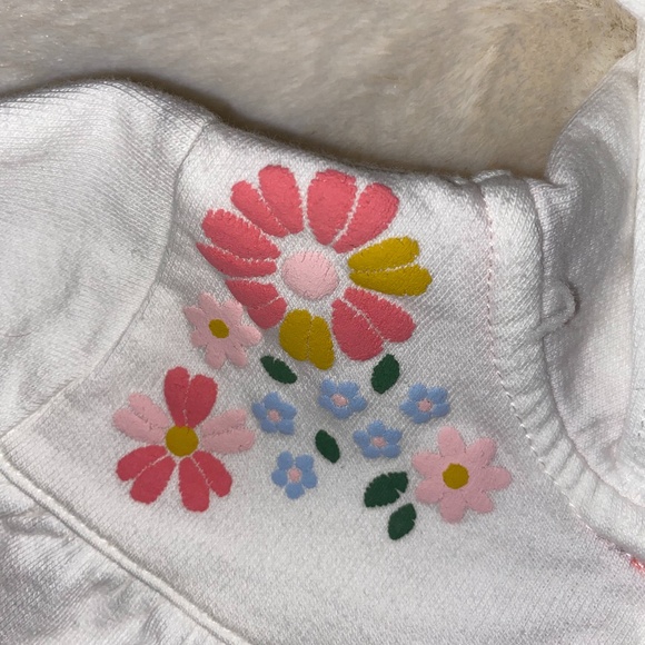 Carter's babygirl 9m jean & sweater set with flowers - Picture 6 of 8